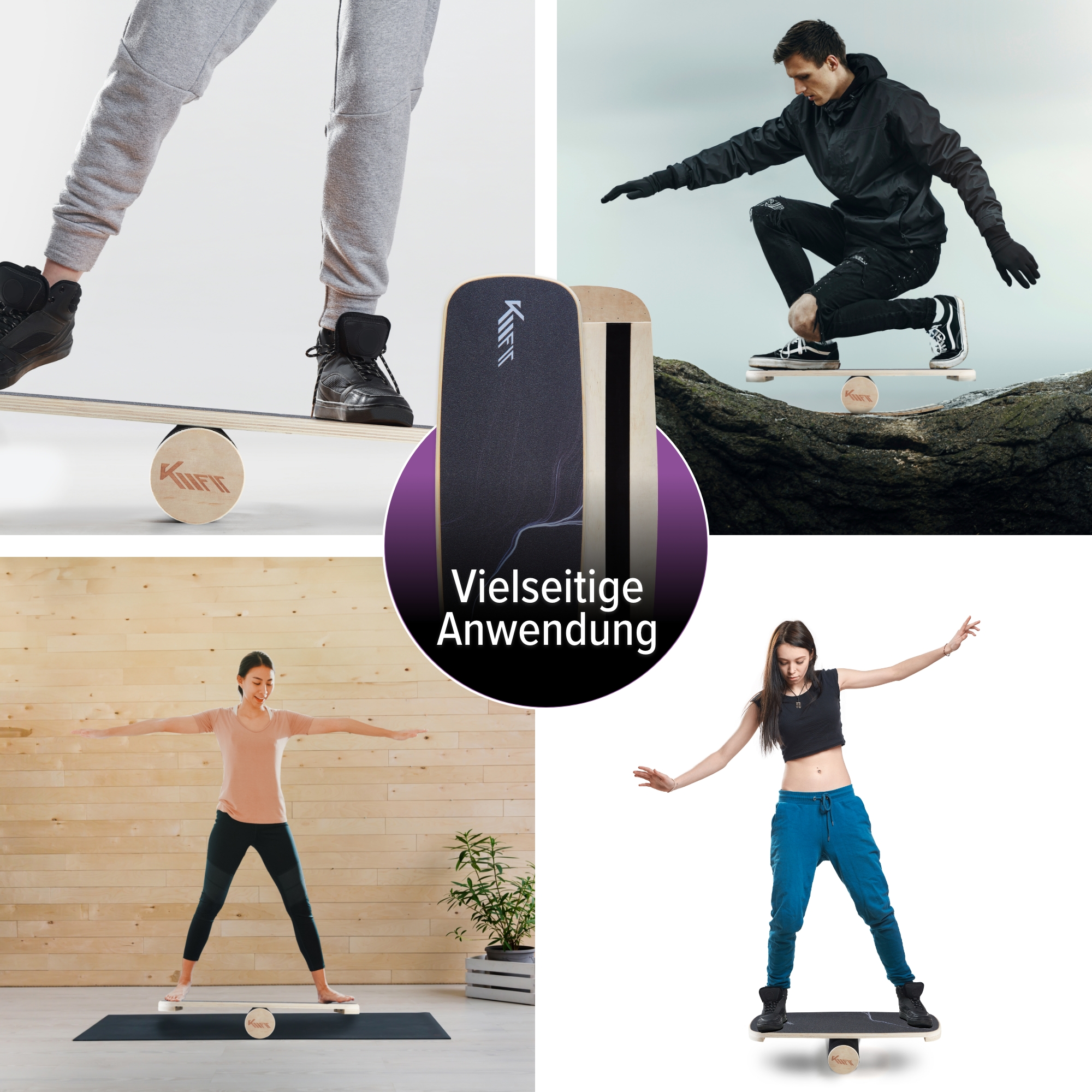 Balance Board aus Holz